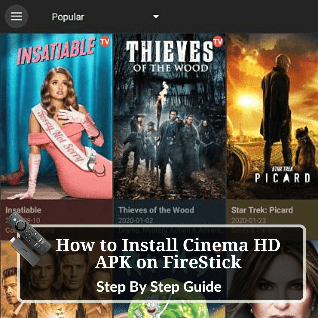 How to Install Cinema HD APK on FireStick Step By Step